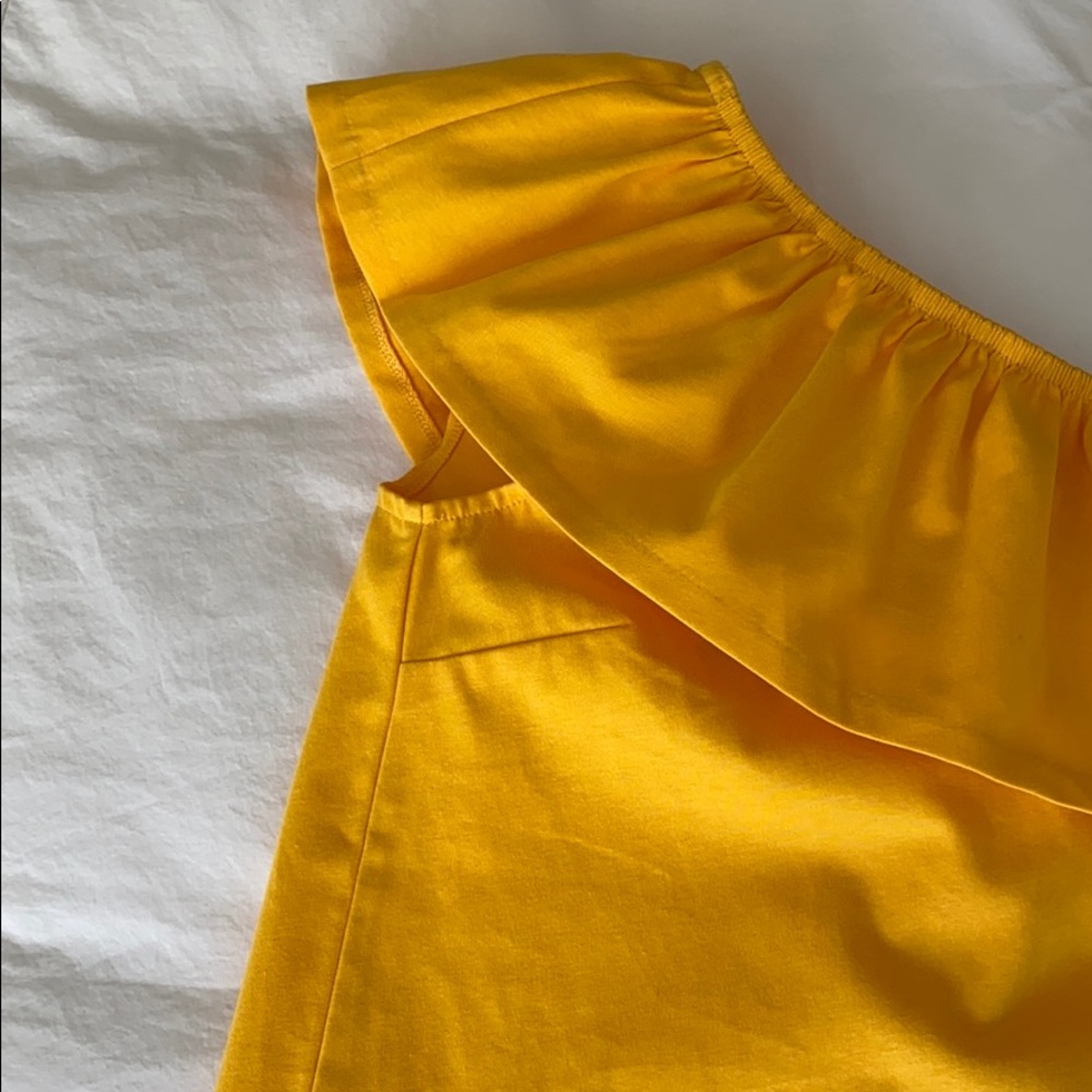 J.Crew One-shoulder Ruffle Top - Picture 2 of 6